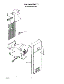 11 - Air Flow parts for Whirlpool Refrigerator ED27RQXWW10 from AppliancePartsPros.com