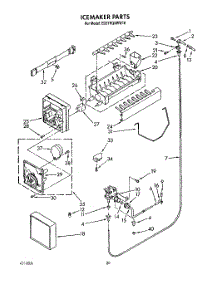 13 - Icemaker, Lit / Optional parts for Whirlpool Refrigerator ED27RQXWW10 from AppliancePartsPros.com