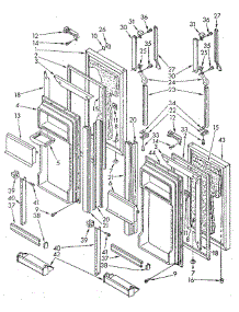 Refrigerator Door parts for Whirlpool Refrigerator EF19MKXSN01 from AppliancePartsPros.com