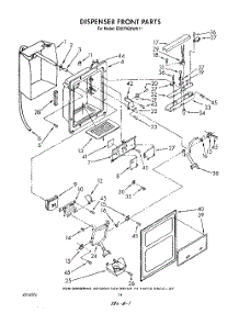 09 - Dispenser Front parts for Whirlpool Refrigerator ED27RQXWW11 from AppliancePartsPros.com