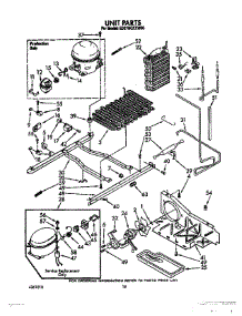 10 - Unit parts for Whirlpool Refrigerator ED27RQXXW00 from AppliancePartsPros.com