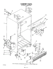 04 - Cabinet parts for Whirlpool Refrigerator EF19MKXSW00 from AppliancePartsPros.com