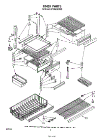 05 - Liner parts for Whirlpool Refrigerator EF19MKXSW00 from AppliancePartsPros.com