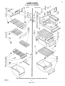 04 - Liner parts for Whirlpool Refrigerator EHD192VKWR1 from AppliancePartsPros.com