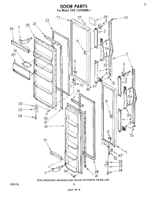 05 - Door parts for Whirlpool Refrigerator EHD192VKWR1 from AppliancePartsPros.com