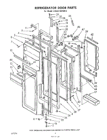 03 - Refrigerator Door , Lit / Optional parts for Whirlpool Refrigerator EHD221MTWR2 from AppliancePartsPros.com
