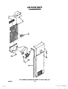 11 - Air Flow parts for Whirlpool Refrigerator ED27RQXXW00 from AppliancePartsPros.com