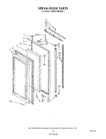 11 - Serva-Door parts for Whirlpool Refrigerator EHD221MTWR2 from AppliancePartsPros.com