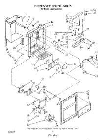 09 - Dispenser Front parts for Whirlpool Refrigerator ED27RQXWW00 from AppliancePartsPros.com