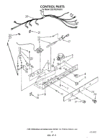 12 - Control parts for Whirlpool Refrigerator ED27RQXWW00 from AppliancePartsPros.com