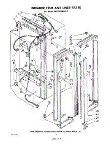 03 - Breaker Trim And Liner parts for Whirlpool Refrigerator EHD252SMWR2 from AppliancePartsPros.com