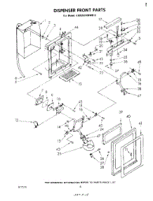 05 - Dispenser Front parts for Whirlpool Refrigerator EHD252SMWR2 from AppliancePartsPros.com