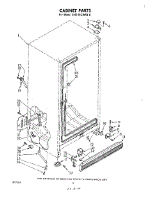 07 - Cabinet parts for Whirlpool Refrigerator EHD191ZKWR0 from AppliancePartsPros.com