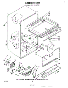 05 - Interior parts for Whirlpool Refrigerator EHB191AKWR1 from AppliancePartsPros.com