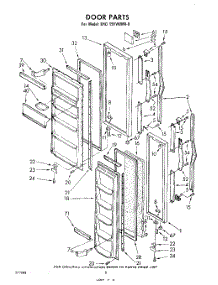 05 - Door , Lit / Optional parts for Whirlpool Refrigerator EHD191VKWR0 from AppliancePartsPros.com