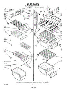 04 - Liner parts for Whirlpool Refrigerator EHD191VKWR3 from AppliancePartsPros.com
