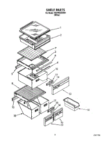 04 - Shelf parts for Whirlpool Refrigerator ED27RQXXW01 from AppliancePartsPros.com
