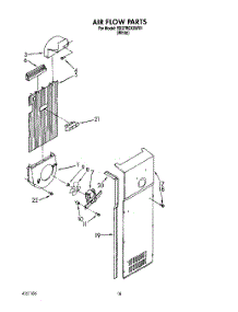 11 - Air Flow parts for Whirlpool Refrigerator ED27RQXXW01 from AppliancePartsPros.com