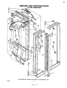03 - Breaker And Partition parts for Whirlpool Refrigerator ED25SM1LWR0 from AppliancePartsPros.com