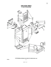 04 - Air Flow parts for Whirlpool Refrigerator ED25SM1LWR0 from AppliancePartsPros.com