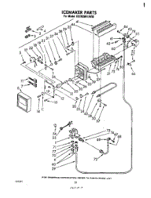 12 - Ice Maker parts for Whirlpool Refrigerator ED25SM1LWR0 from AppliancePartsPros.com