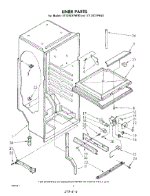 04 - Liner parts for Whirlpool Refrigerator ET12ECXPWR0 from AppliancePartsPros.com