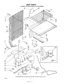 05 - Unit parts for Whirlpool Refrigerator ET12ECXPWR0 from AppliancePartsPros.com