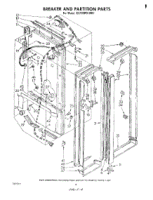 03 - Breaker And Partition parts for Whirlpool Refrigerator ED25SMXLWR1 from AppliancePartsPros.com