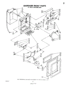 05 - Dispenser Front parts for Whirlpool Refrigerator ED25SMXLWR1 from AppliancePartsPros.com