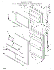 02 - Door parts for Whirlpool Refrigerator ET16JKXDN03 from AppliancePartsPros.com