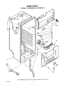04 - Liner parts for Whirlpool Refrigerator ET14JKXLWR0 from AppliancePartsPros.com
