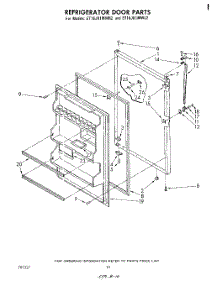 08 - Refrigerator Door , Parts Not Illus parts for Whirlpool Refrigerator ET16JK1MWR2 from AppliancePartsPros.com