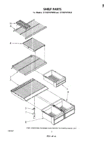 05 - Shelf parts for Whirlpool Refrigerator ET16EPXPWR0 from AppliancePartsPros.com