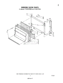 06 - Freezer Door parts for Whirlpool Refrigerator ET16EPXPWR0 from AppliancePartsPros.com