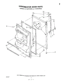 08 - Refrigerator Door, Parts Not Illustrated parts for Whirlpool Refrigerator ET16EPXPWR0 from AppliancePartsPros.com