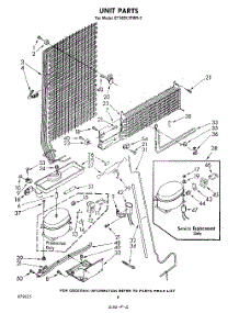 07 - Unit parts for Whirlpool Refrigerator ET16EK1PWR2 from AppliancePartsPros.com