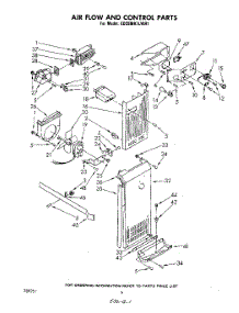 04 - Airflow And Control parts for Whirlpool Refrigerator ED26MK1LWR1 from AppliancePartsPros.com