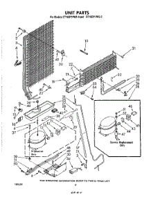07 - Unit parts for Whirlpool Refrigerator ET16EP1PWR0 from AppliancePartsPros.com