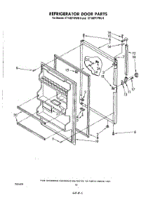 08 - Refrigerator Door , Not Illustrated parts for Whirlpool Refrigerator ET16EP1PWR0 from AppliancePartsPros.com