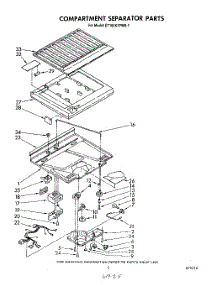 04 - Compartment Separator parts for Whirlpool Refrigerator ET16EK1PWR1 from AppliancePartsPros.com