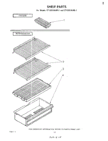 06 - Shelf parts for Whirlpool Refrigerator ET12DCXLWR1 from AppliancePartsPros.com