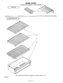 07 - Shelf parts for Whirlpool Refrigerator ET14JKXMWL6 from AppliancePartsPros.com