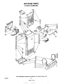 04 - Airflow parts for Whirlpool Refrigerator ED25SMXLWR2 from AppliancePartsPros.com