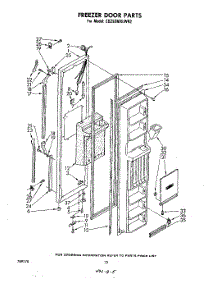 08 - Freezer Door parts for Whirlpool Refrigerator ED25SMXLWR2 from AppliancePartsPros.com