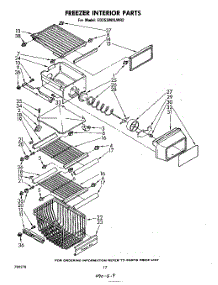 10 - Freezer Interior parts for Whirlpool Refrigerator ED25SMXLWR2 from AppliancePartsPros.com