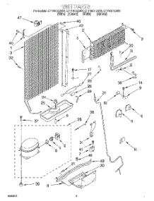 04 - Unit parts for Whirlpool Refrigerator ET14NKXEN00 from AppliancePartsPros.com