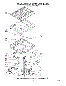 04 - Compartment Separator parts for Whirlpool Refrigerator ET14EKXRWR0 from AppliancePartsPros.com