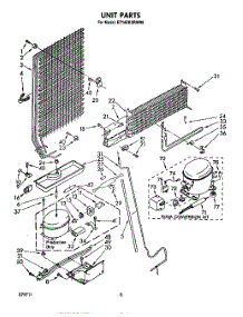 07 - Unit parts for Whirlpool Refrigerator ET14EKXRWR0 from AppliancePartsPros.com
