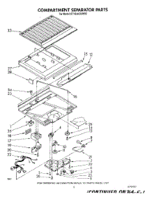 04 - Compartment Separator parts for Whirlpool Refrigerator ET16AKXSW02 from AppliancePartsPros.com