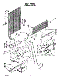 07 - Unit parts for Whirlpool Refrigerator ET16AKXSW02 from AppliancePartsPros.com